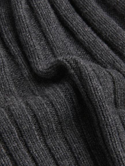 Whistles Cashmere Wool Beanie, Grey - view 2, Grey
