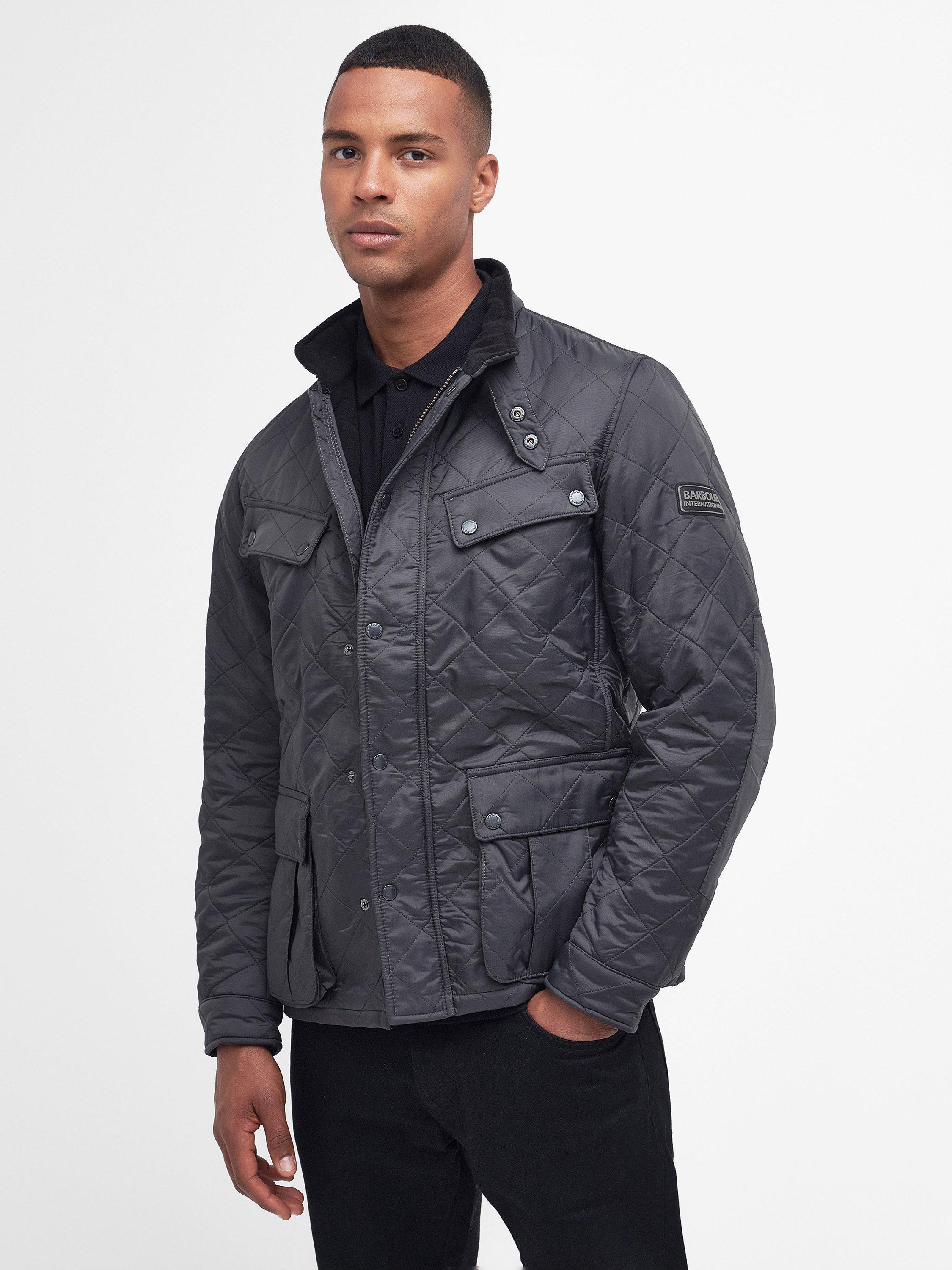 Barbour ariel polarquilt jacket charcoal on sale