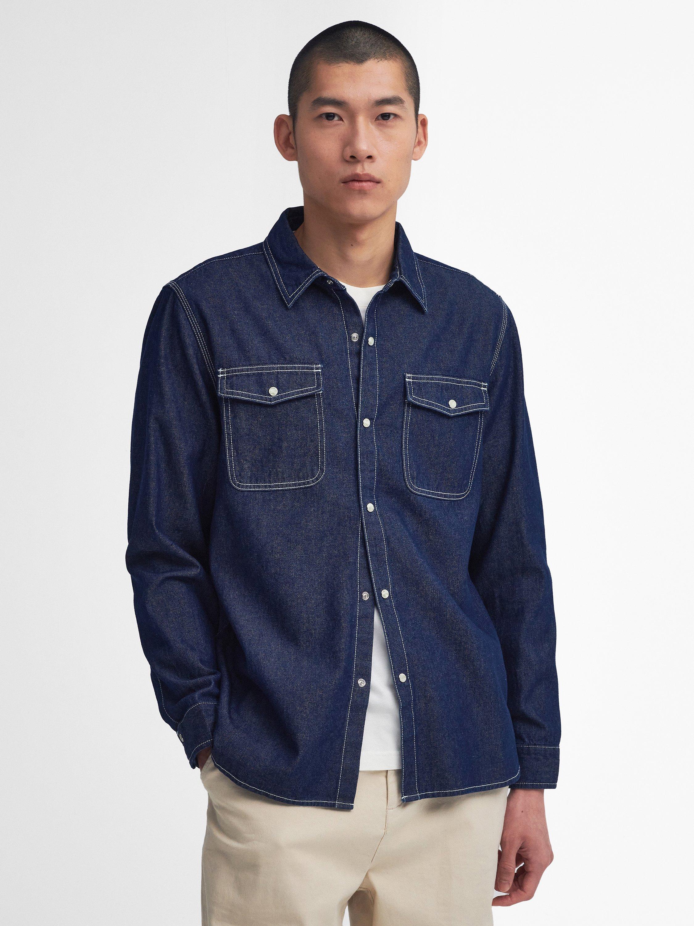 Barbour International Terence Denim Shirt, Indigo