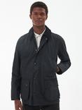Barbour Ashby Waxed Cotton Jacket, Black/Classic