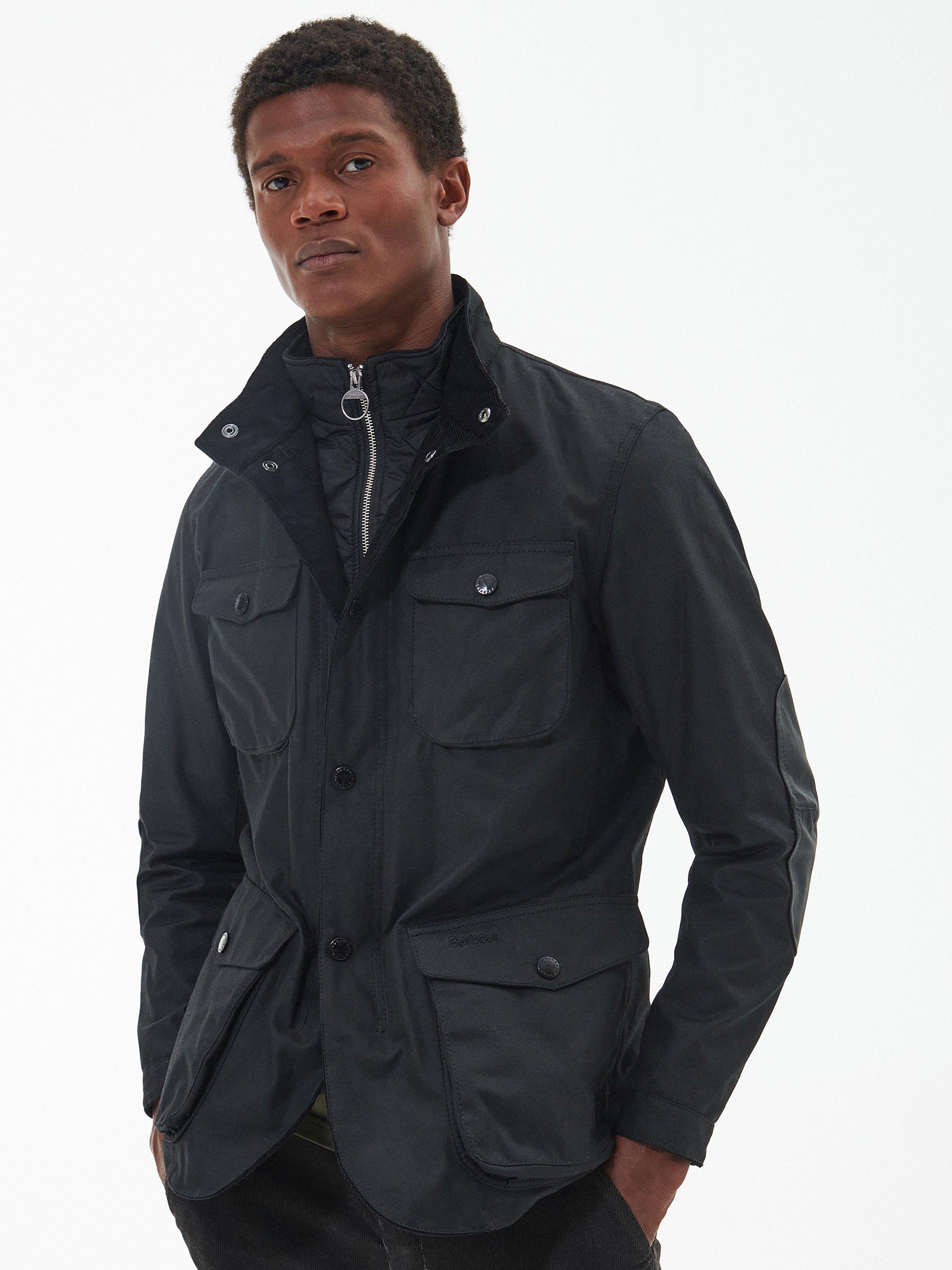 Barbour Ogston Wax Cotton Jacket Black Classic