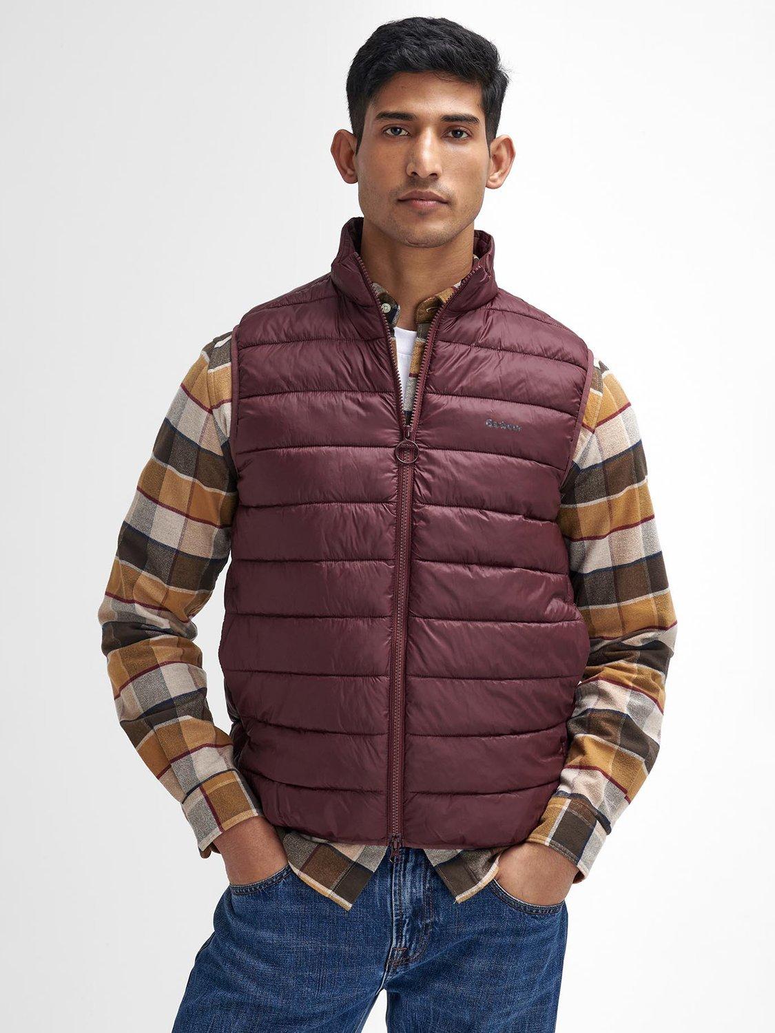 Barbour Bretby Baffle Quilted Gilet Winter Blackberry