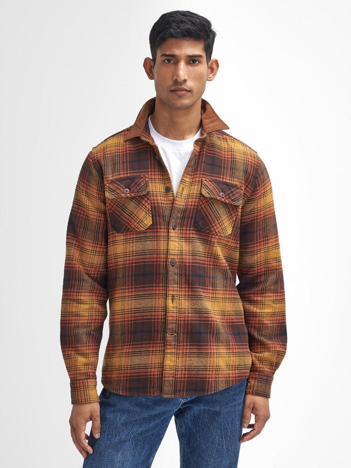 Barbour Nevis Tailored Long Sleeved Shirt, Brown