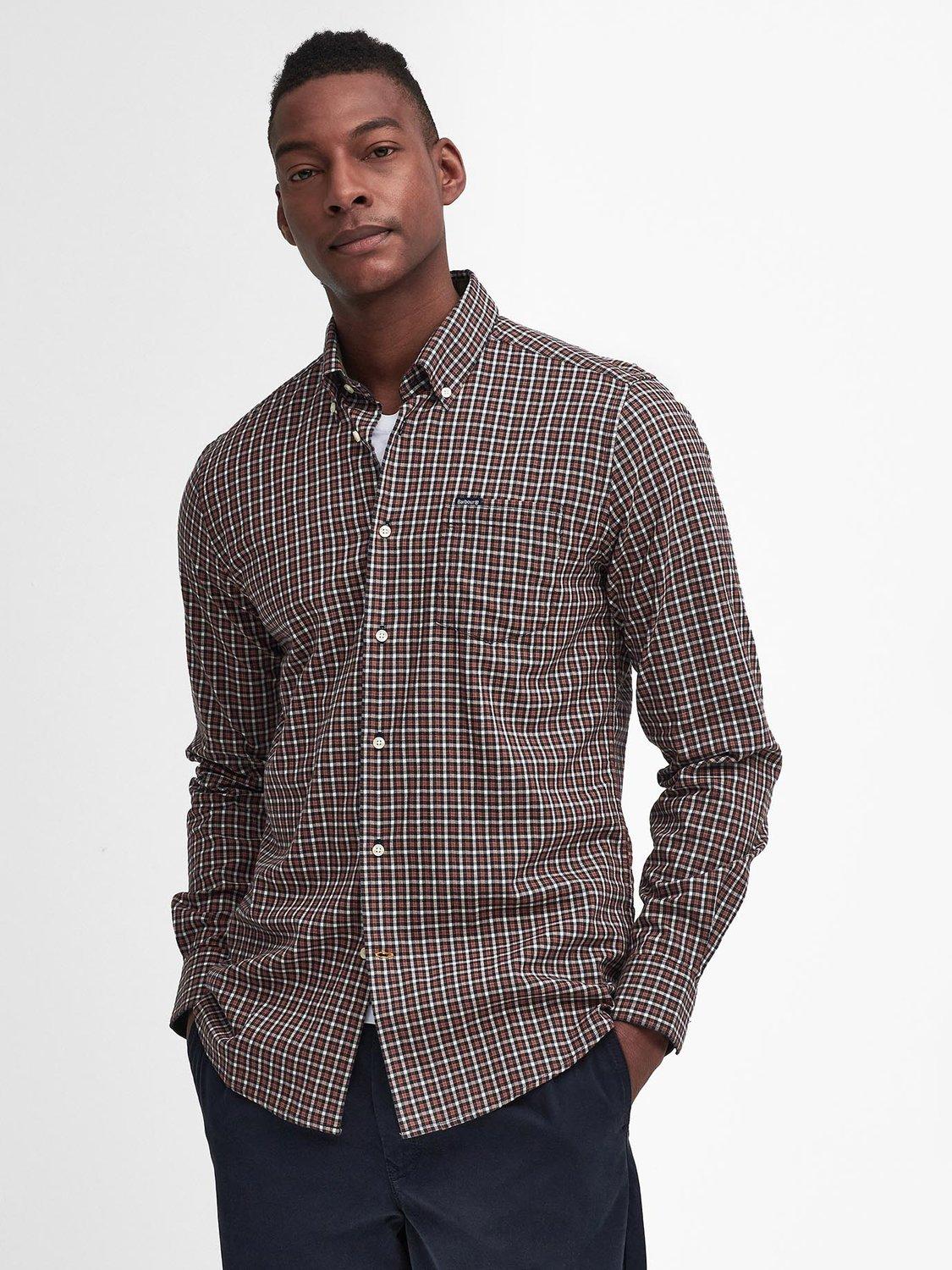 Barbour Padshaw Gingham Check Shirt Navy