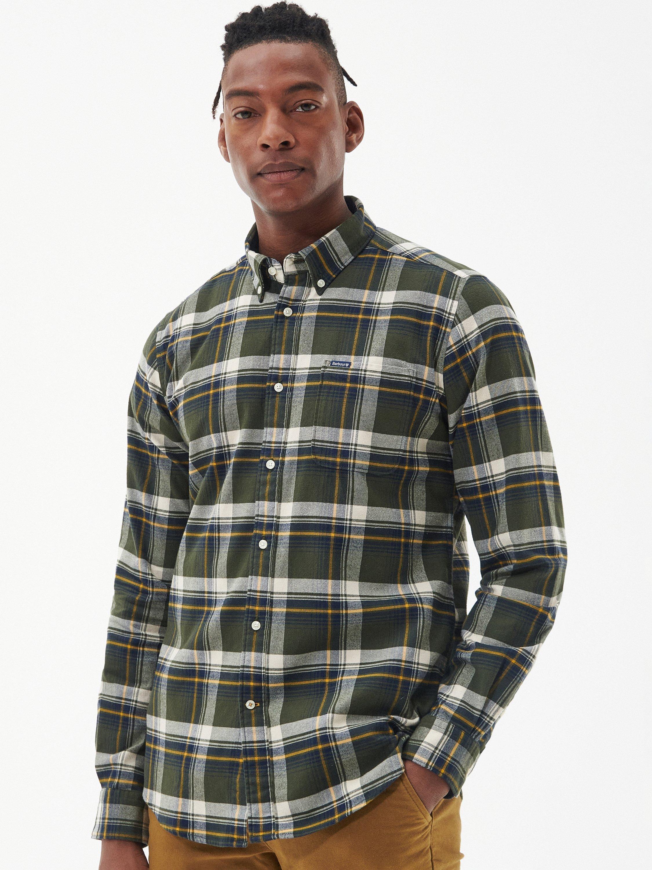 Barbour Shieldton Tailored Fit Shirt, Olive