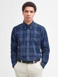 Barbour Wetheram Cotton Tailored Fit Tartan Shirt, Midnight