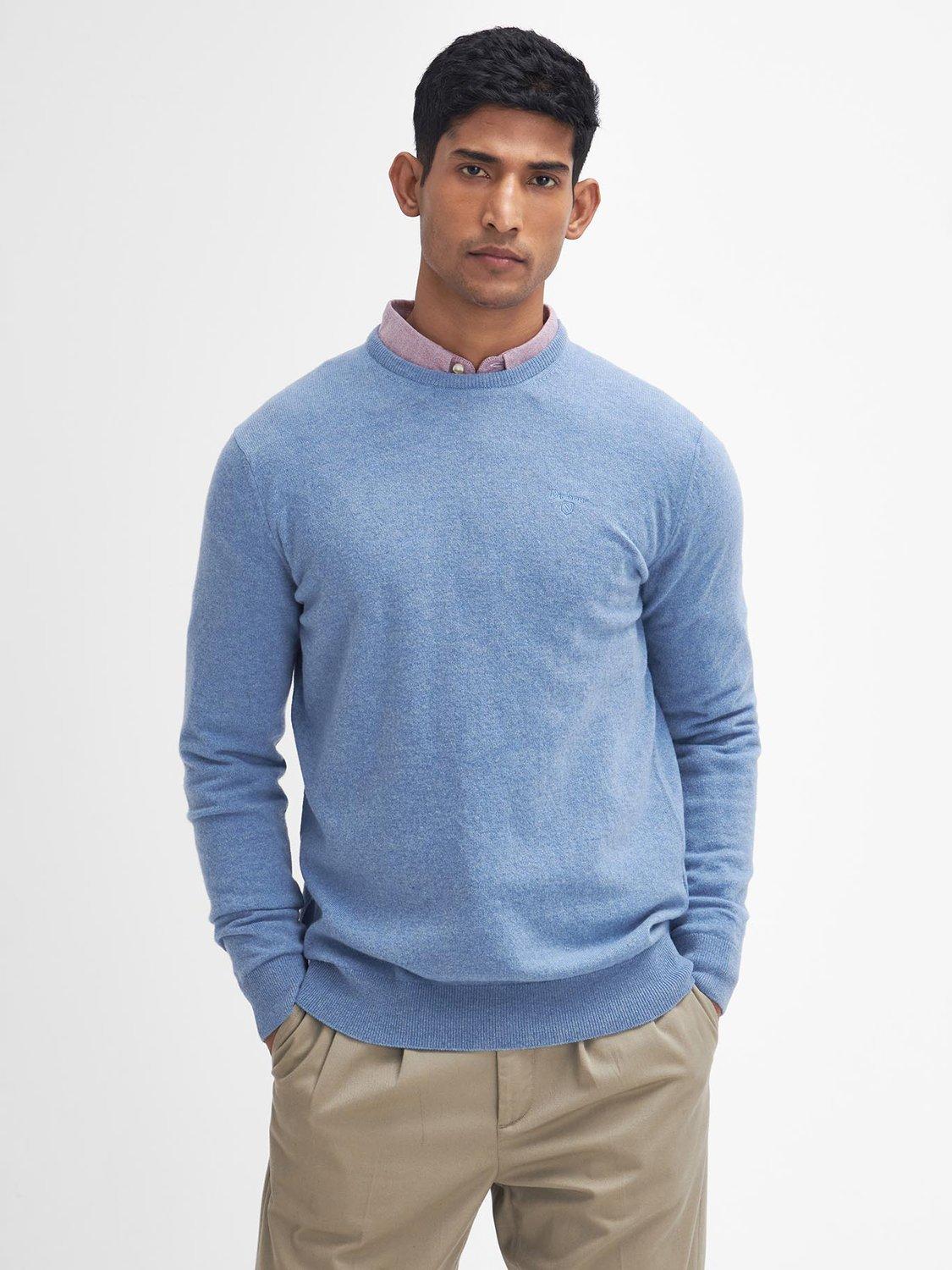 Barbour essential lambswool crew neck jumper online