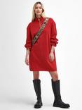 Barbour International Meir 1/2 Zip Mini Dress, Scarlet