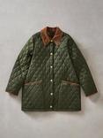 Barbour Liddesdale Cropped Quilted Jacket, Olive/Classic