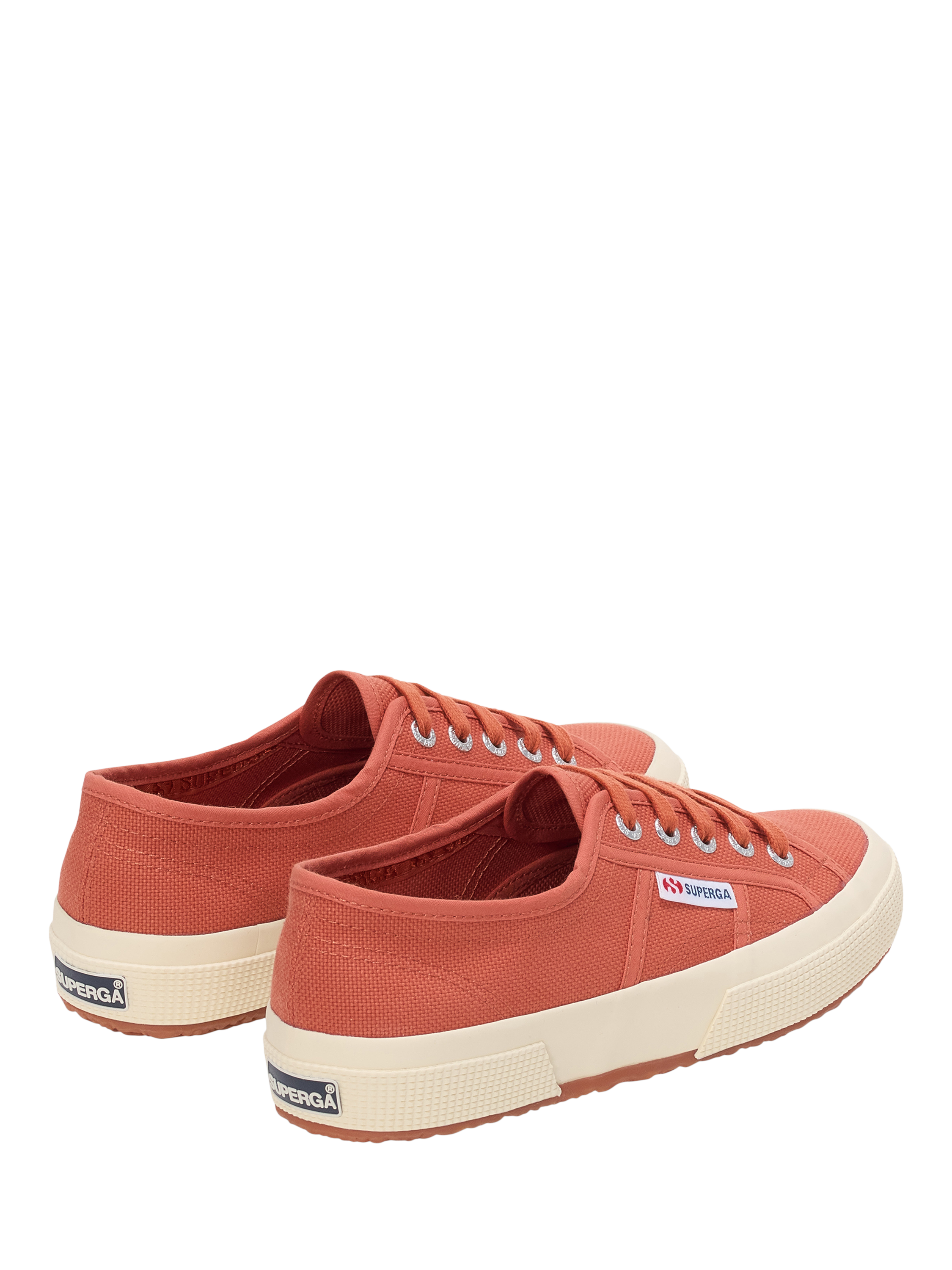 Product image 4 of 5, which shows Superga 2750 Cotu Canvas Trainers, Brown/Off White, 4