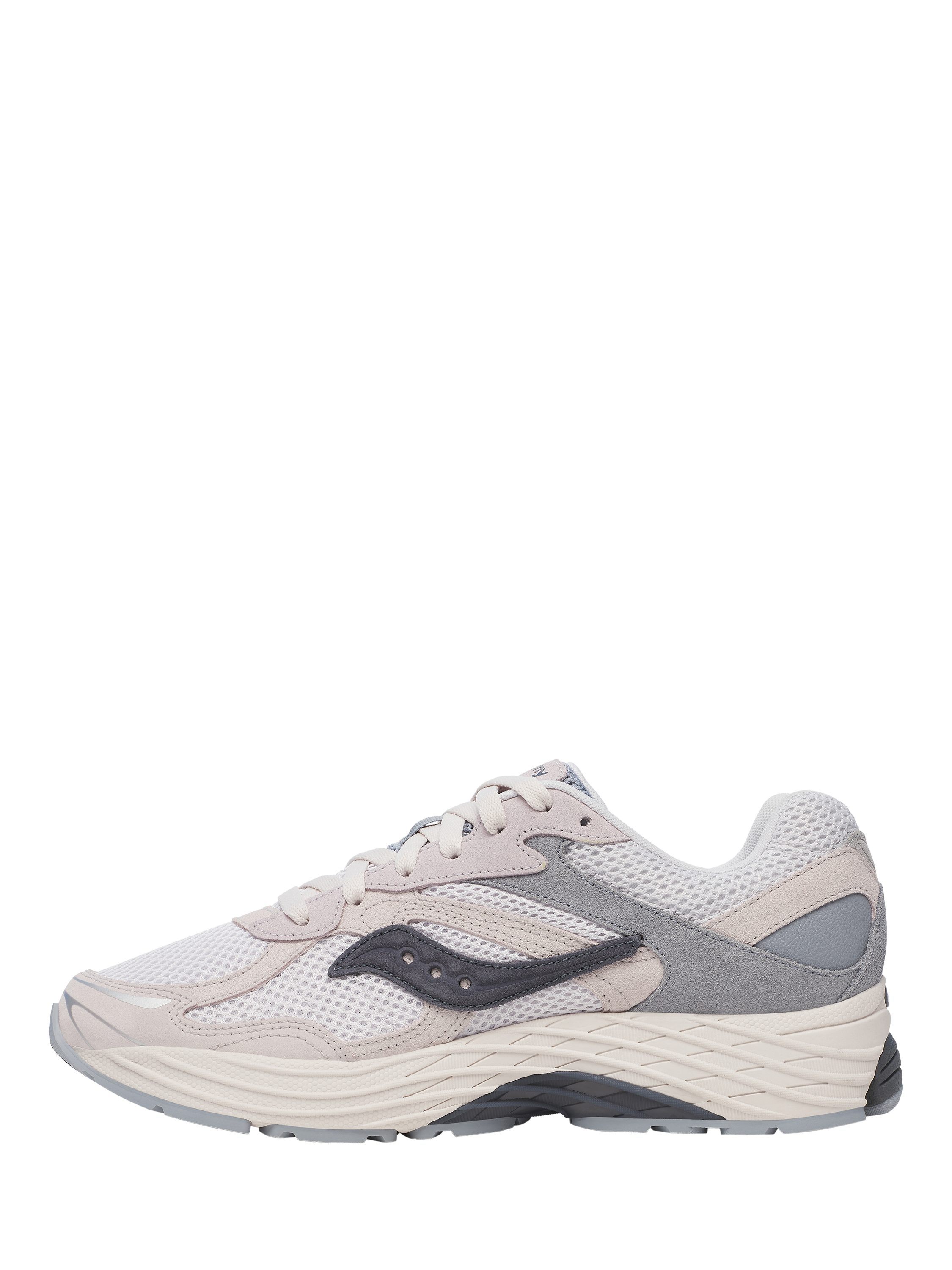 Product image 4 of 6, which shows Saucony ProGrid Omni 9 Leather Blend Lace Up Trainers, Grey/Blue/Multi, EU37.5