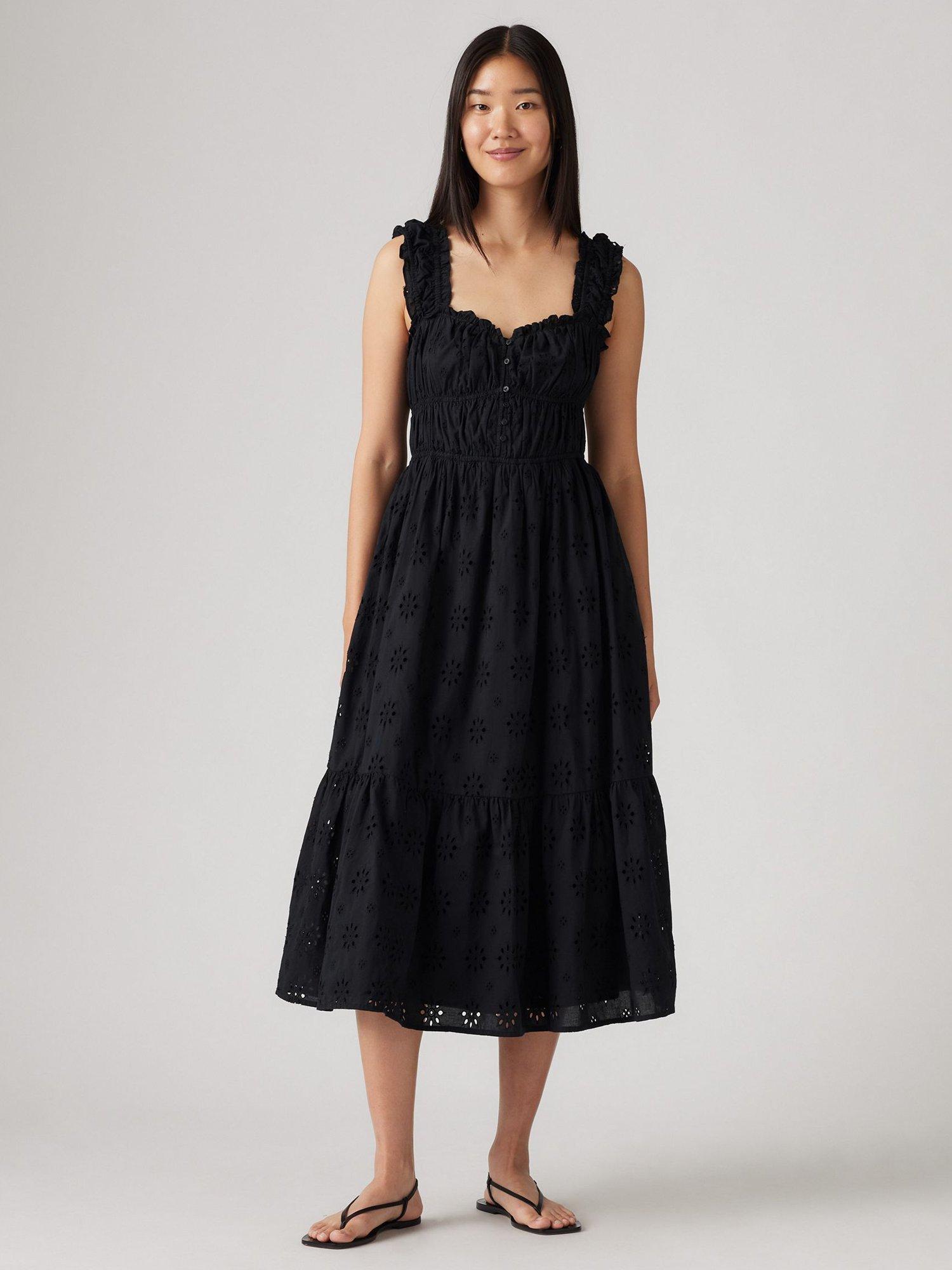 Levi's Amaya Tiered Maxi Dress, Black