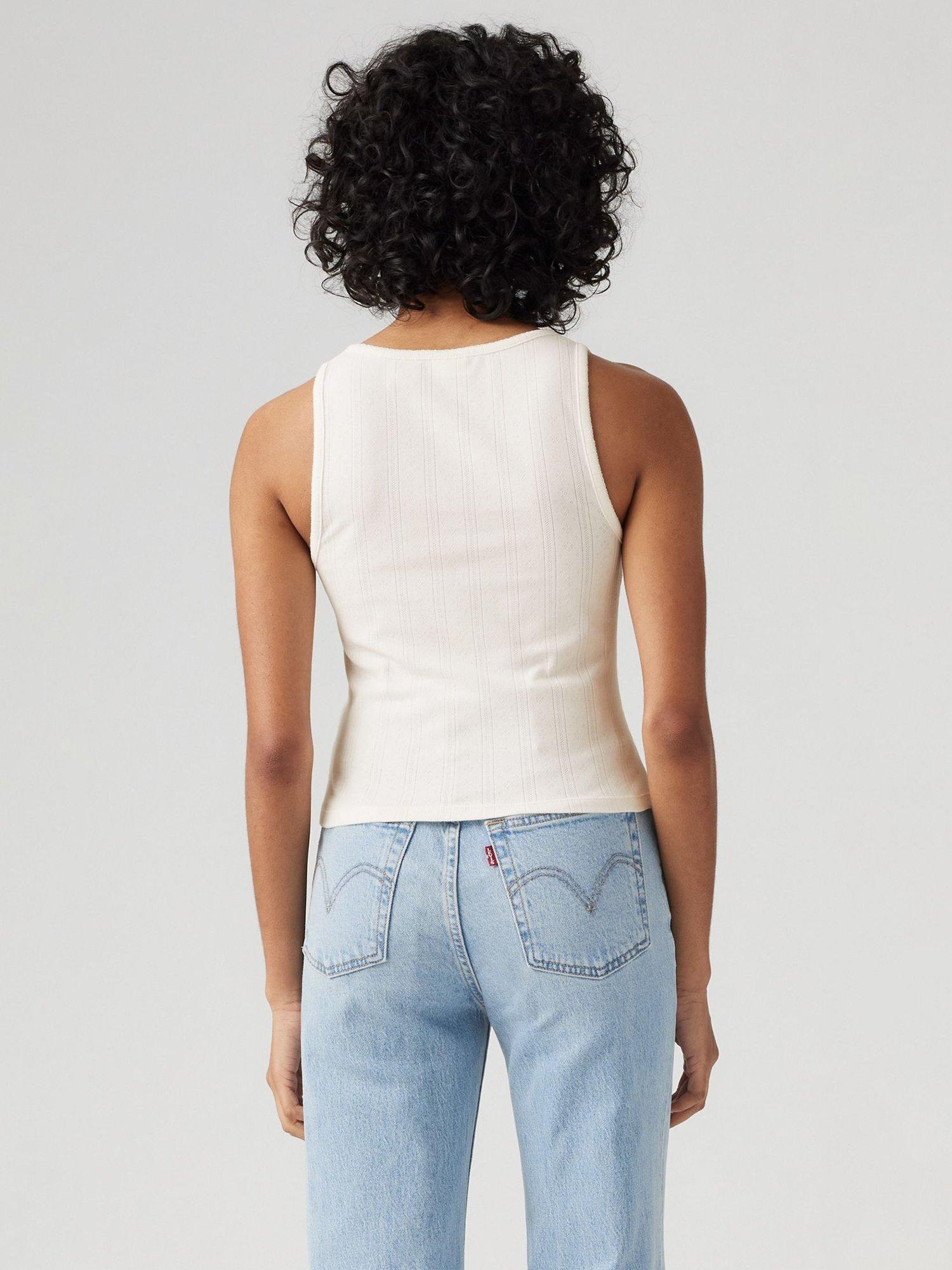 Product image 2 of 3, which shows Levi's Dry Goods Tank Top, White, L