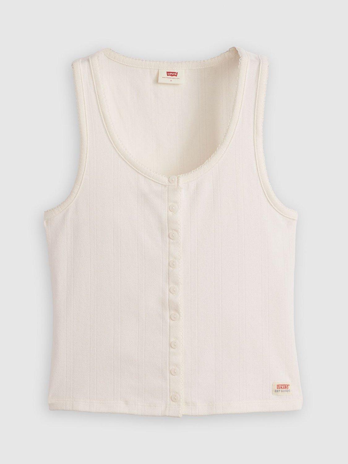 Product image 3 of 3, which shows Levi's Dry Goods Tank Top, White, L