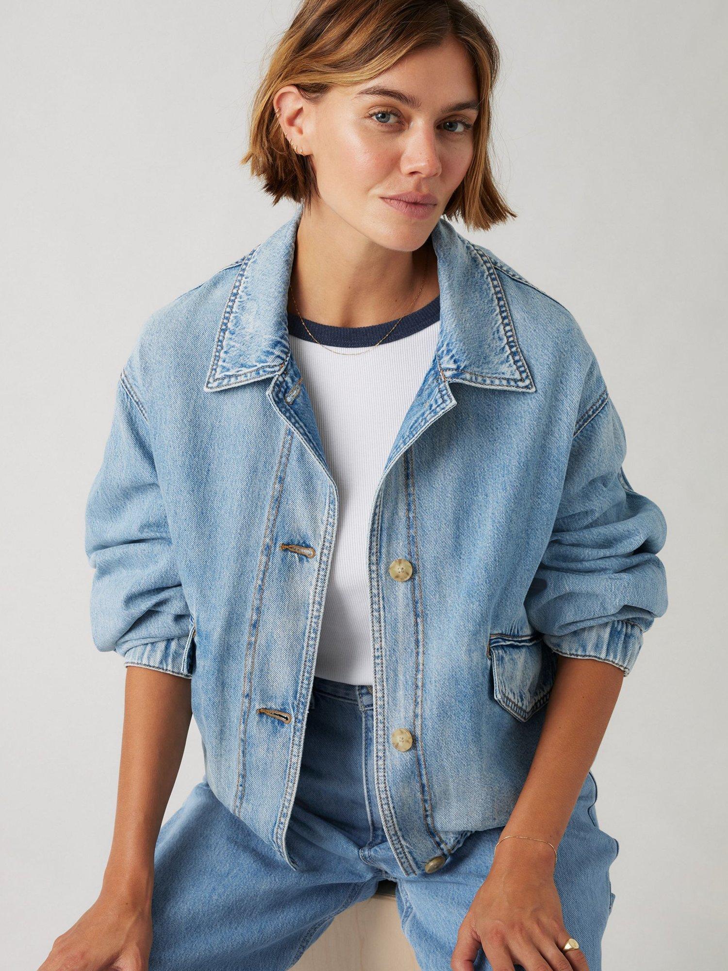Product image 4 of 4, which shows Levi's Janis Utility Denim Jacket, Good Country Days, XS