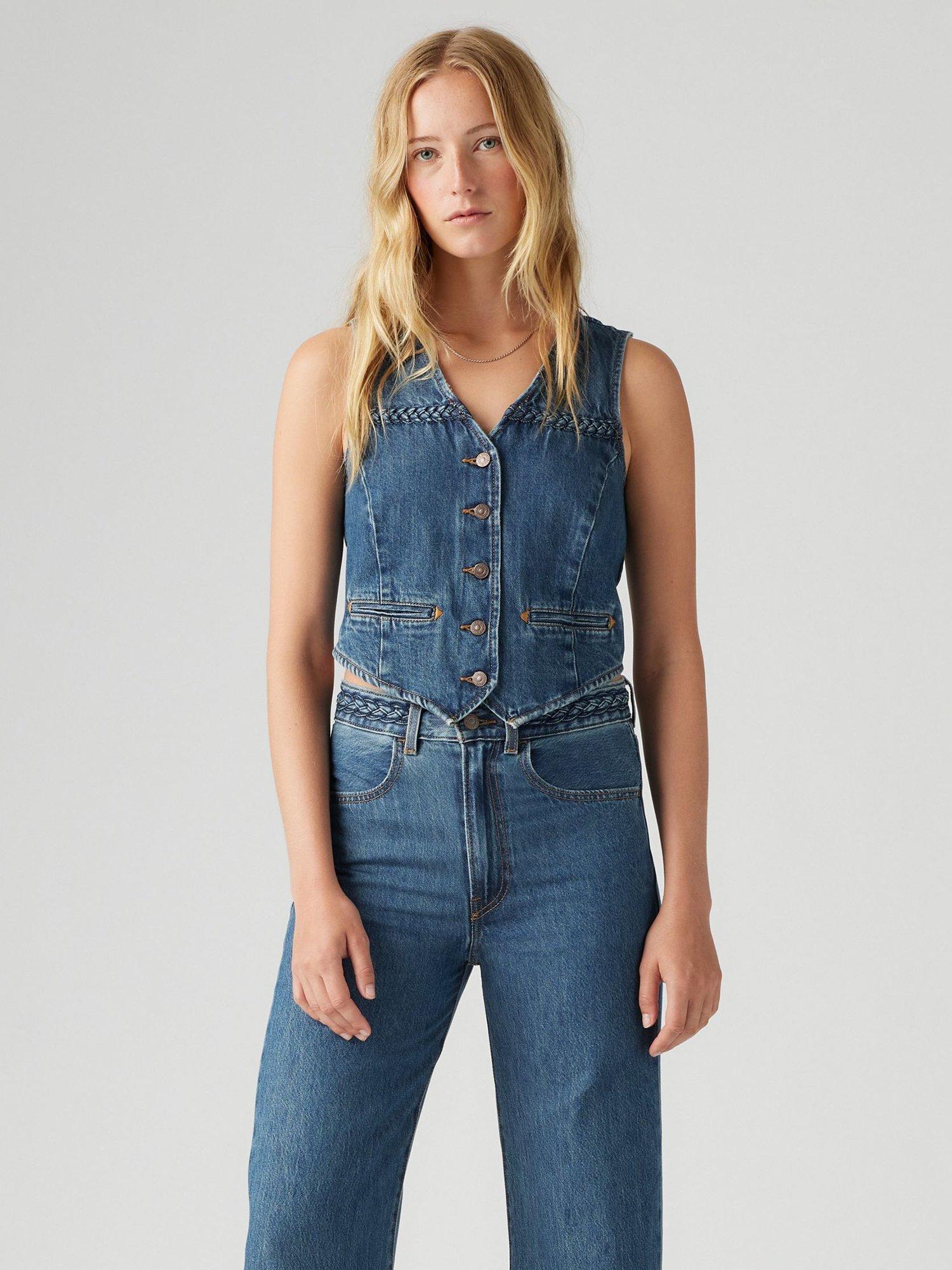 Levi's Braided Denim Waistcoat, Big Yikes