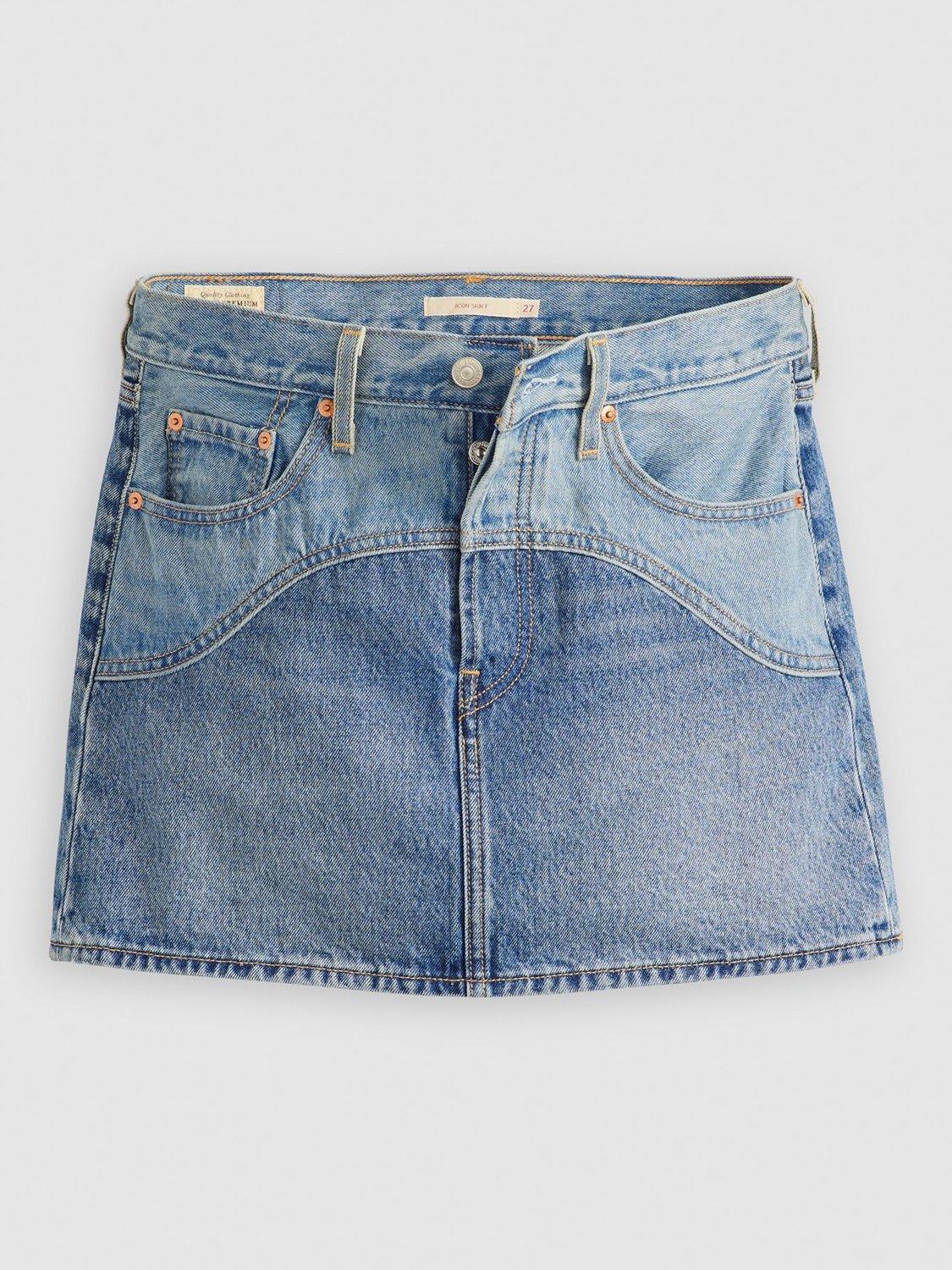 Product image 4 of 4, which shows Levi's Western Icon Denim Skirt, Ironic Iconic, 25