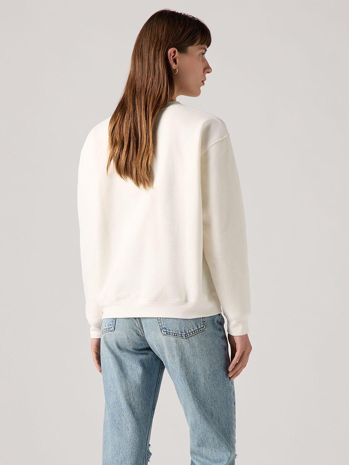 Product image 2 of 3, which shows Levi's Logo Everyday Sweatshirt, White, XS