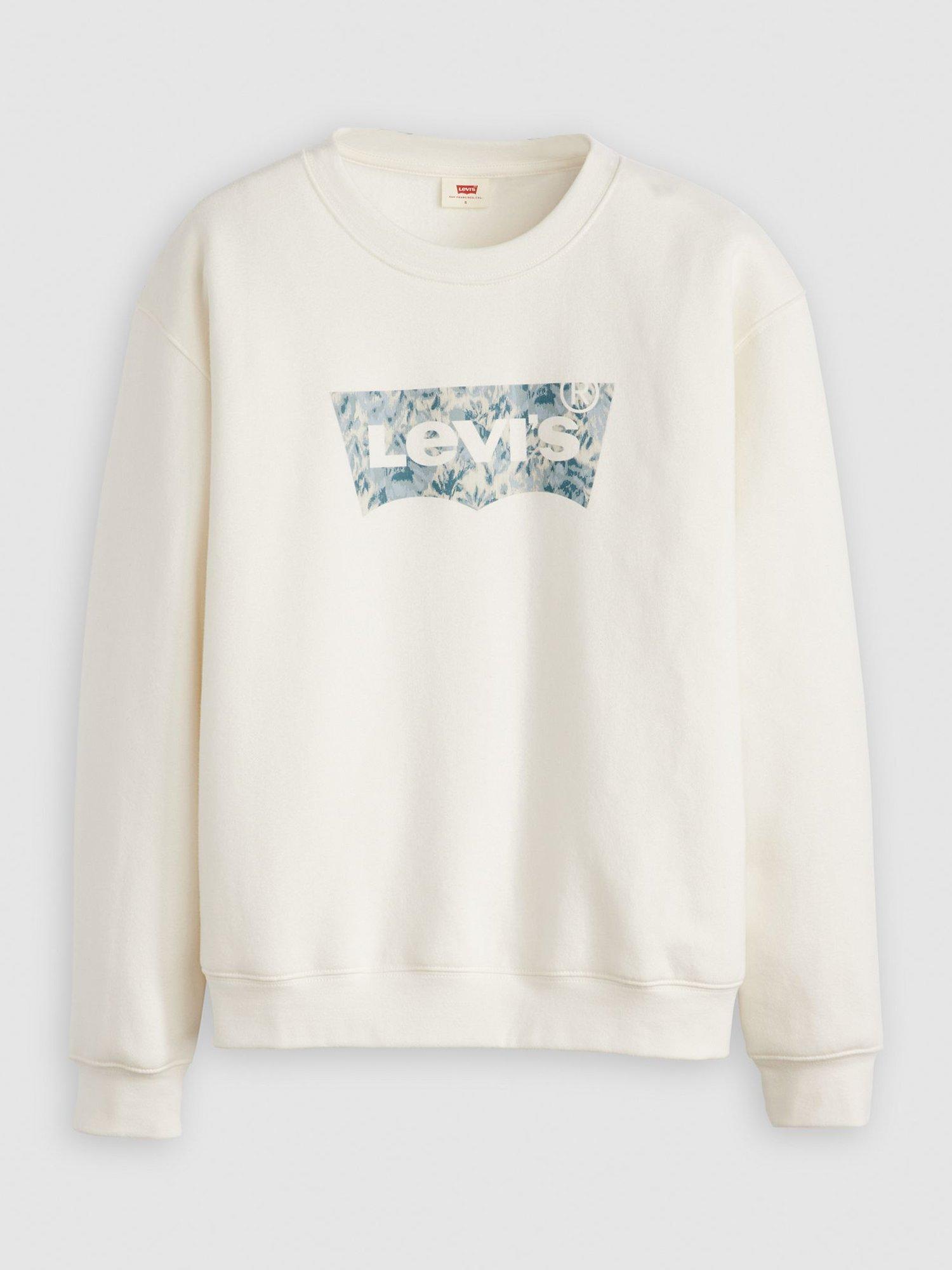 Product image 3 of 3, which shows Levi's Logo Everyday Sweatshirt, White, XS