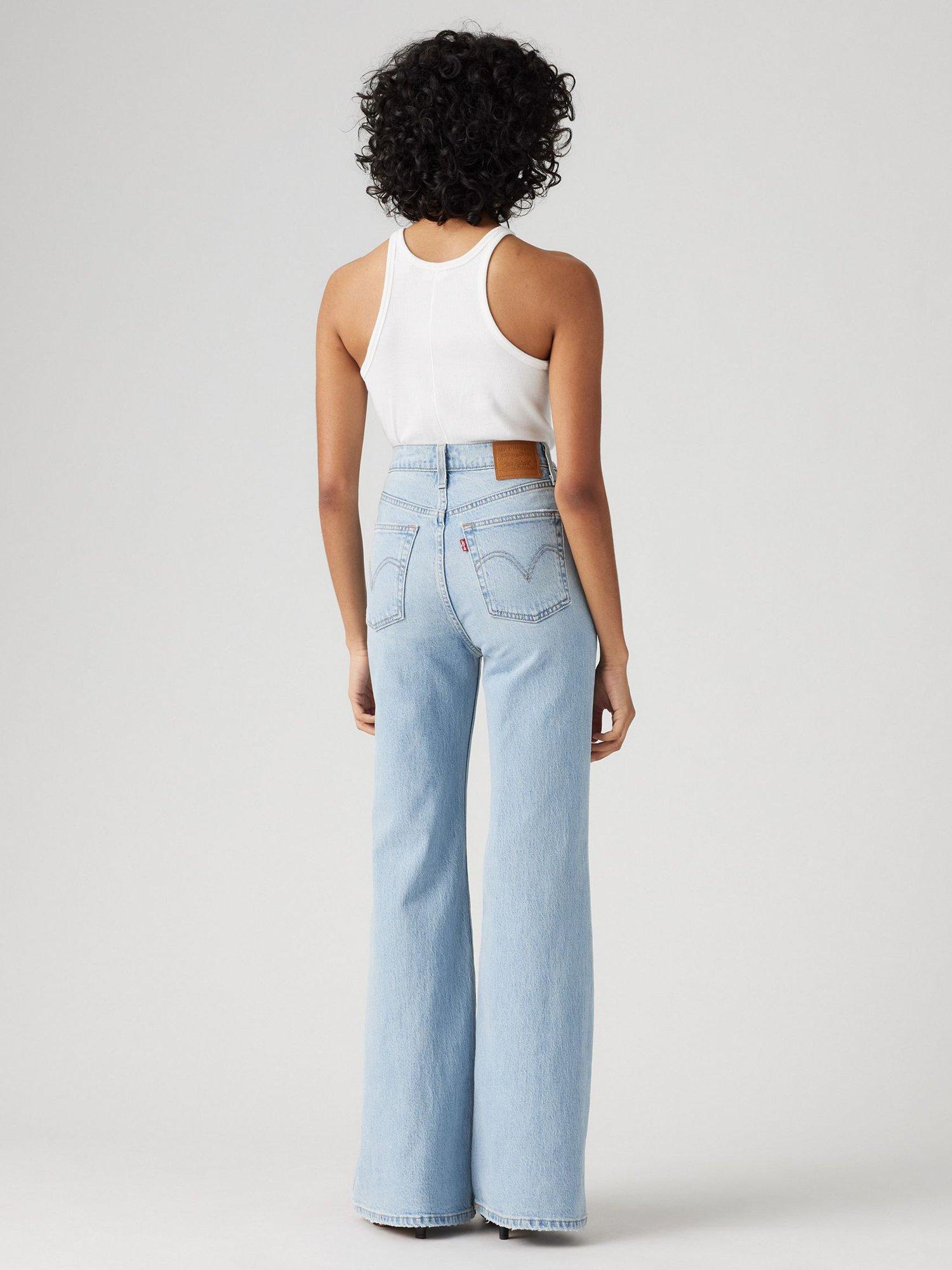 Product image 2 of 4, which shows Levi's Ribcage Wide Leg Jeans, Sits Well Together, 24