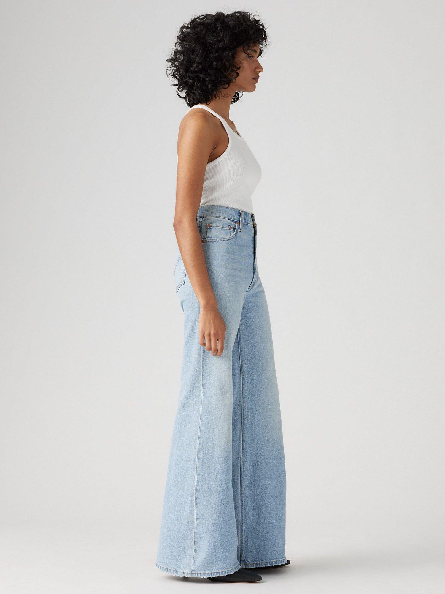 Product image 3 of 4, which shows Levi's Ribcage Wide Leg Jeans, Sits Well Together, 24