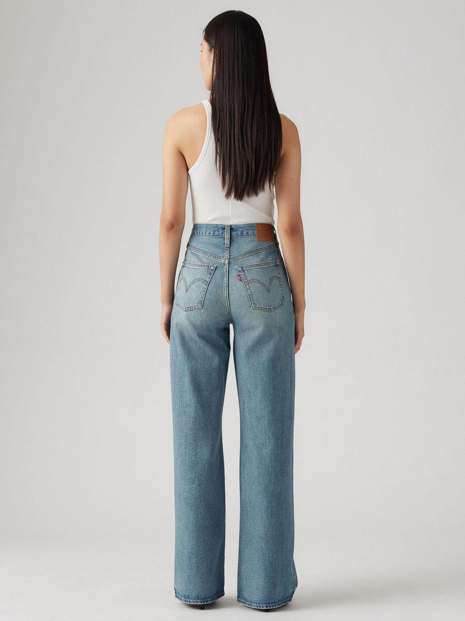Product image 3 of 4, which shows Levi's Ribcage Wide Leg Jeans, Tint Story, 28