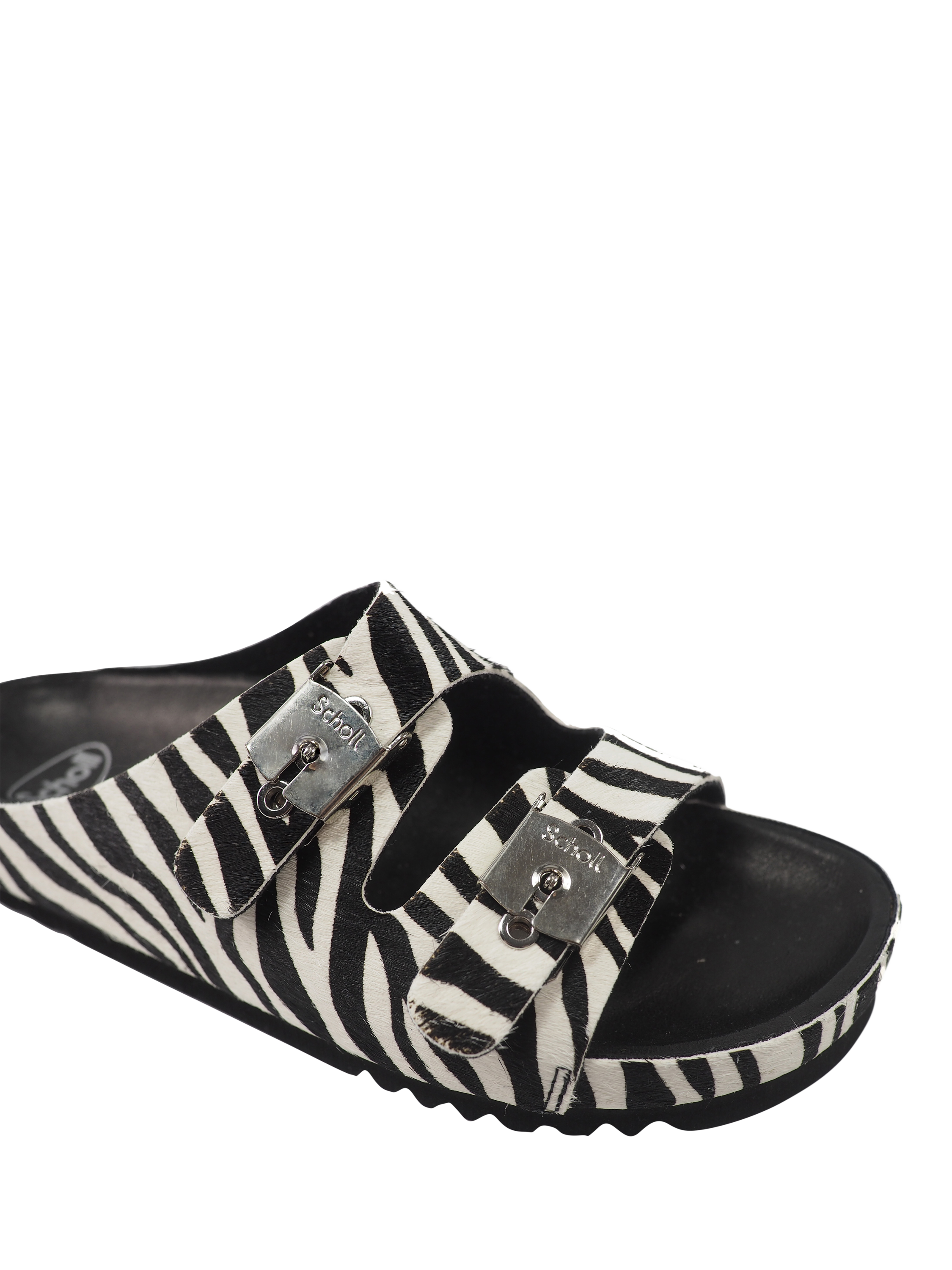 Product image 5 of 6, which shows Scholl Kim Mule Sandals, Zebra, EU36