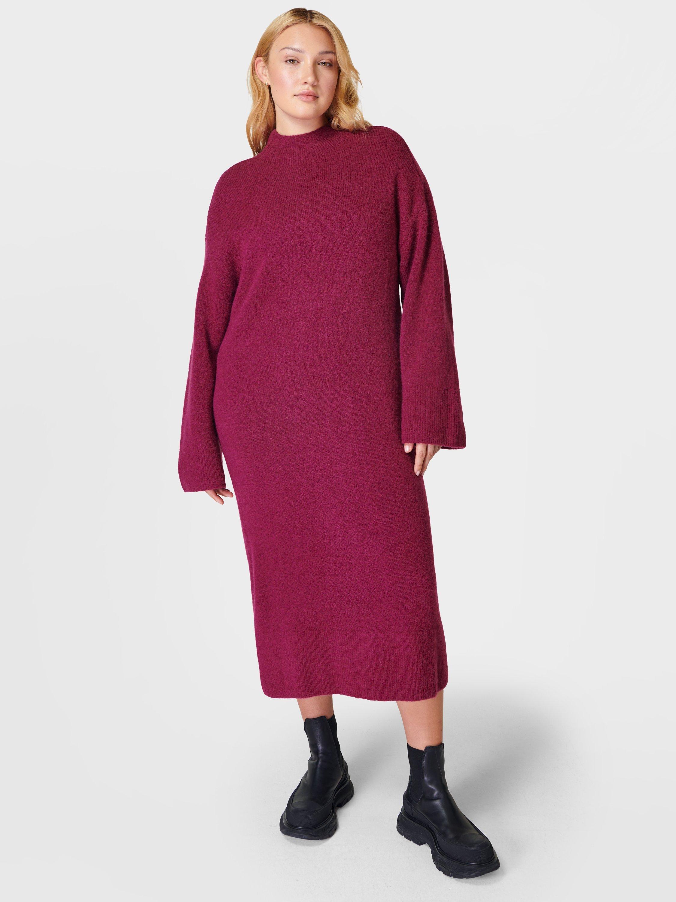 Sweaty Betty Pinnacle Wool Blend Dress, Vamp Red