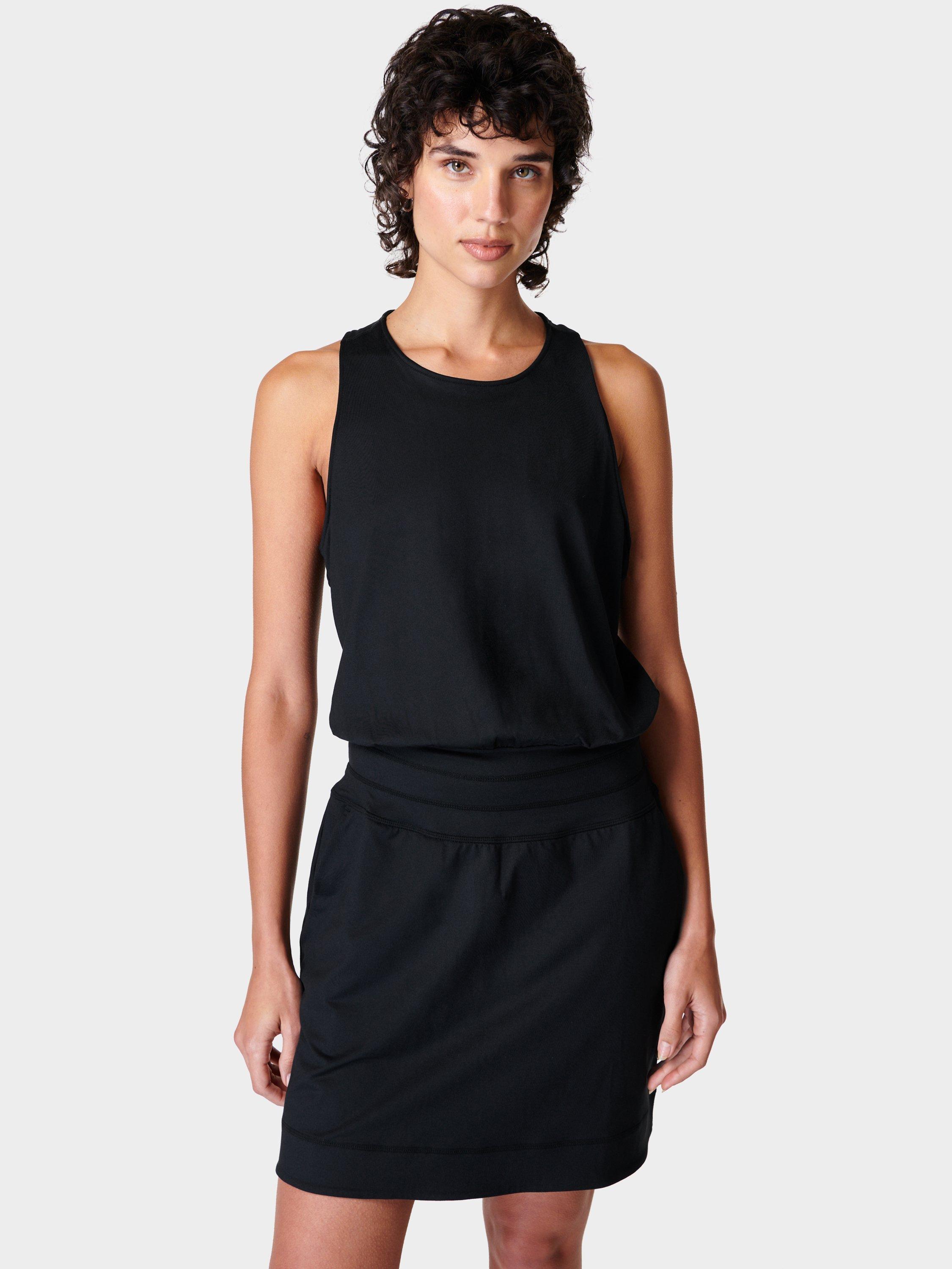 Sweaty Betty Gaia Performance Yoga Dress, Black