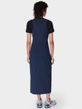 Sweaty Betty Racerblock Rib Midaxi Dress, Navy Blue