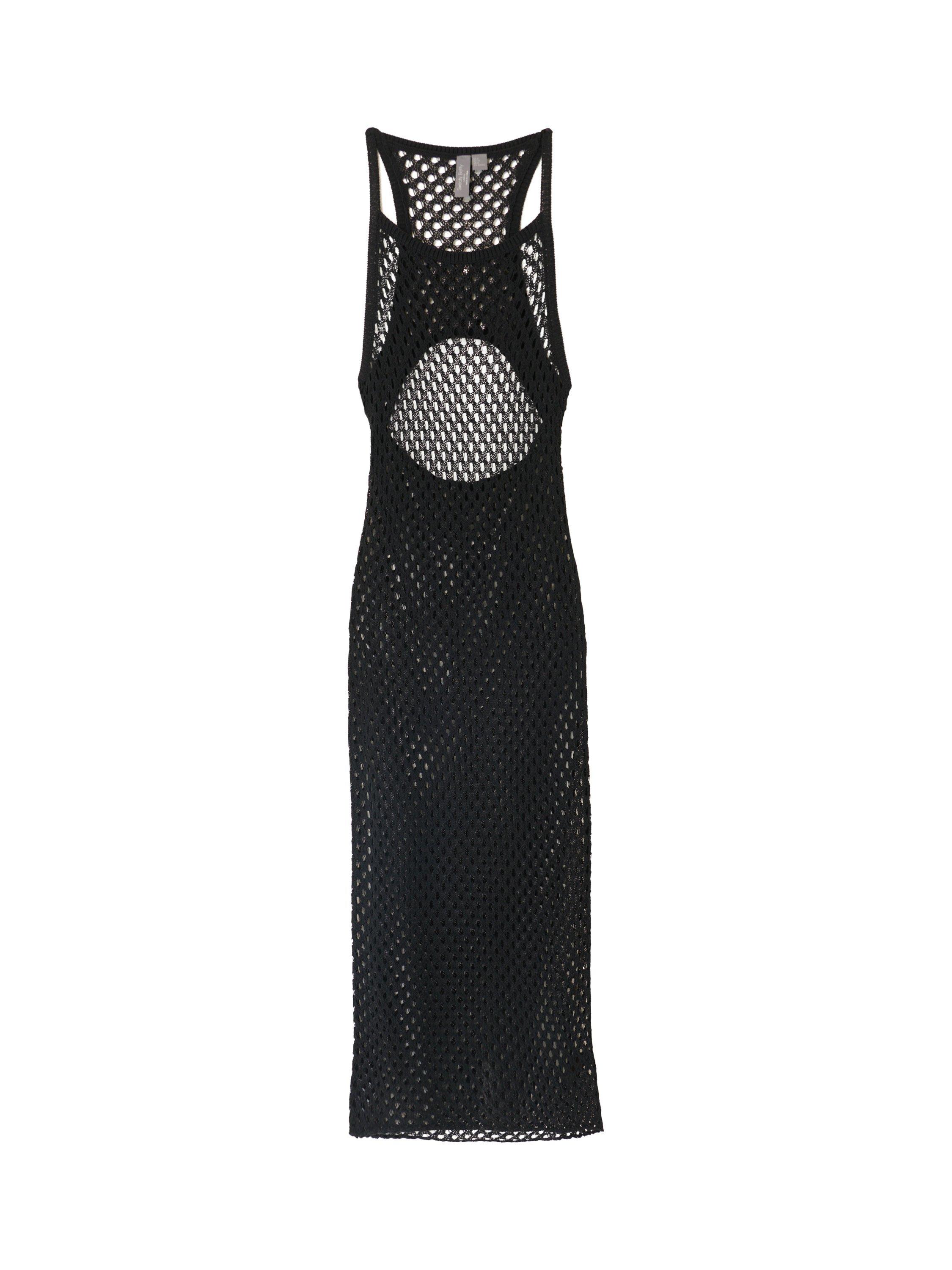 Product image 3 of 5, which shows Sweaty Betty Beachside Crochet Dress, Black, XXS