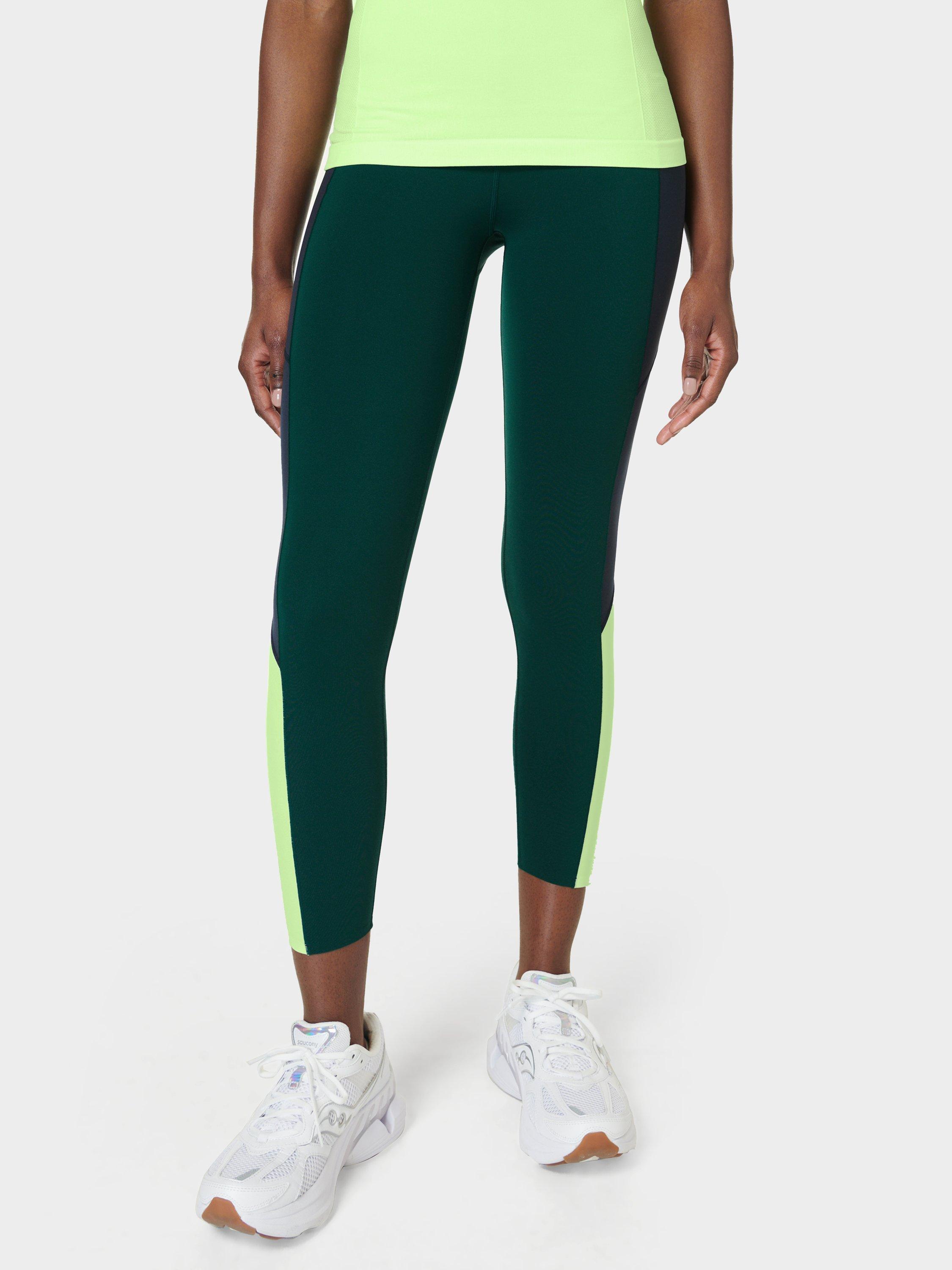 Sweaty Betty Power UltraSculpt High Waist 7 8 Gym Leggings Green Multi