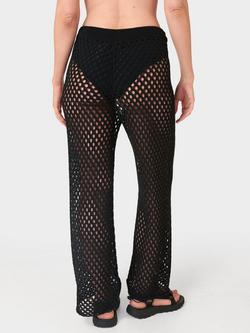Sweaty Betty Beachside Crochet Trousers, Black - view 2, Black