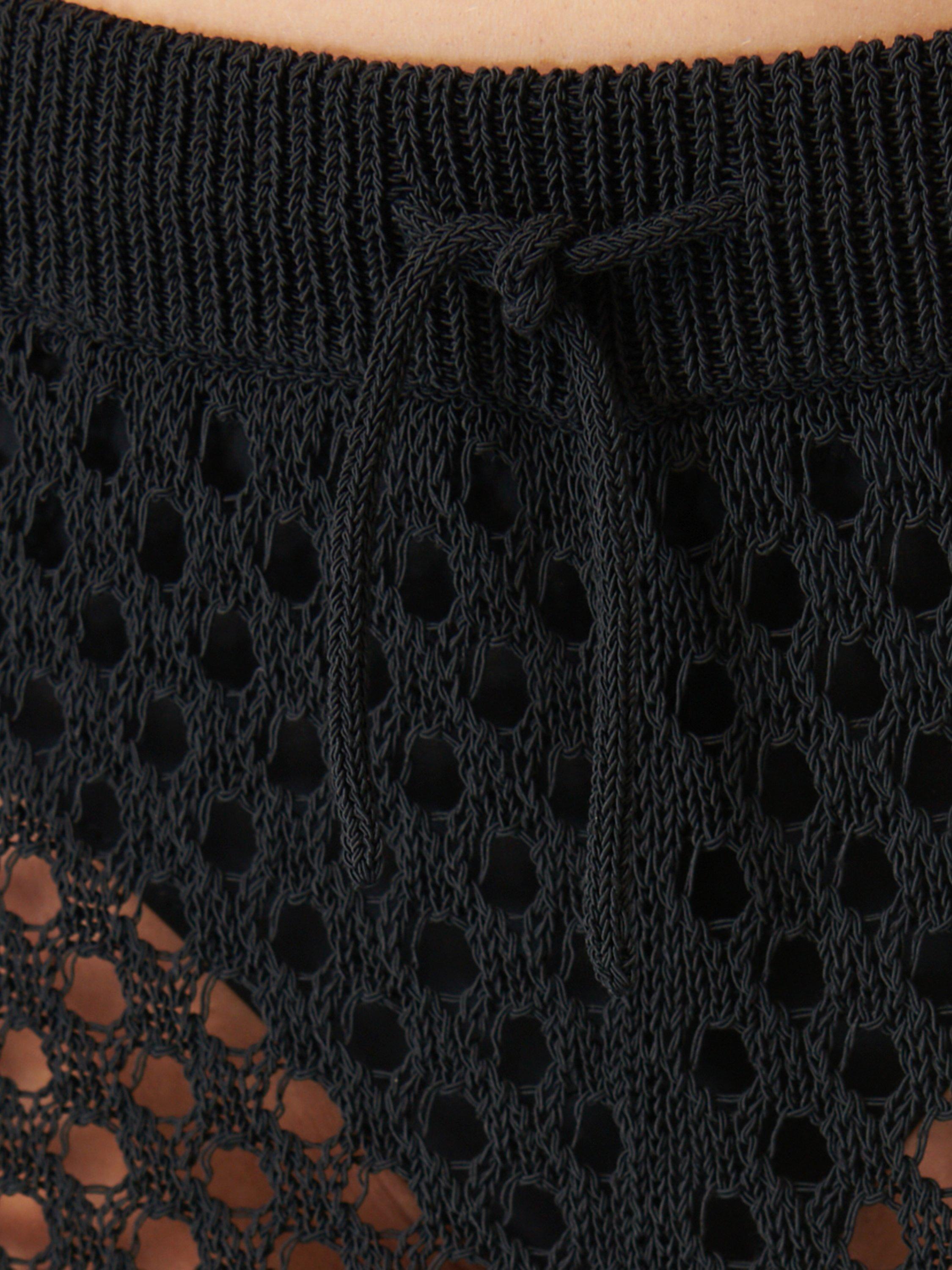 Product image 5 of 5, which shows Sweaty Betty Beachside Crochet Trousers, Black, XXS