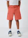 John Lewis Kids' Cargo Shorts, Red