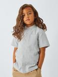 John Lewis Kids' Stripe Seersucker Shirt, Navy