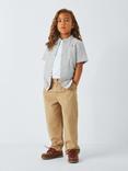 John Lewis Kids' Stripe Seersucker Shirt, Navy
