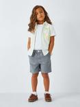 John Lewis Kids' Puppytooth Bermuda Shorts, Navy