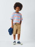 John Lewis Kids' Textured Stripe T-Shirt, Multi
