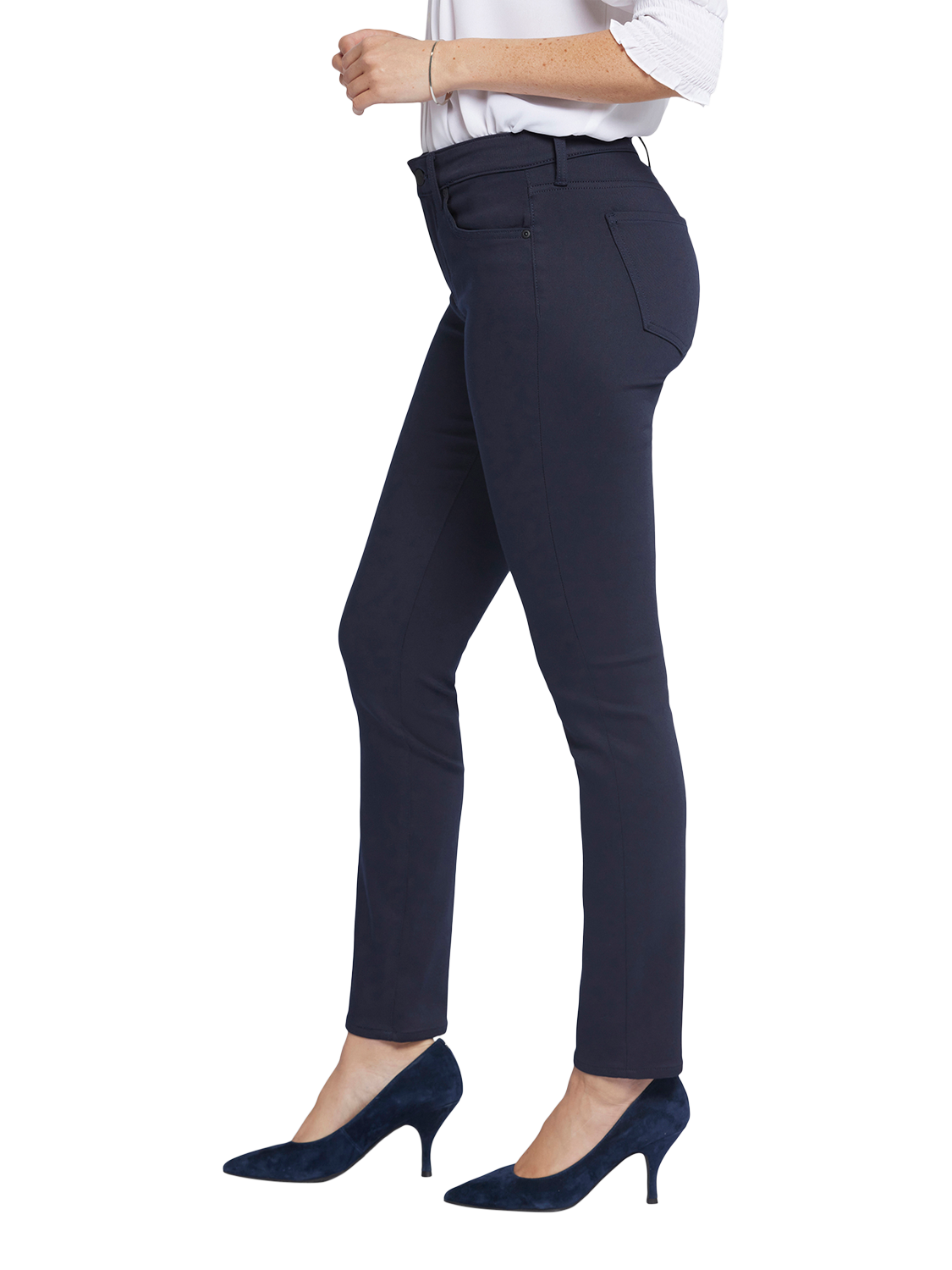 Product image 3 of 6, which shows NYDJ Alina Legging Ankle Jeans, Dark Rinse, 4