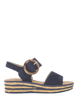 Gabor Andre Strappy Buckle Sandals, Blue, Blue