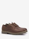 Barbour Sandstone Leather Derby Shoes, Mahogany