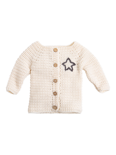Wool Couture Personalised Baby Cardigan Crochet Kit, Multi, 6-12 months