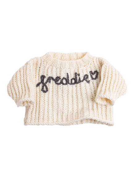 Wool Couture Personalised Baby Jumper Knitting Kit, Neutral, Neutrals