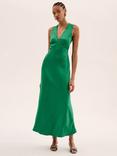 OMNES Nova Tie Back Dress, Emerald Green