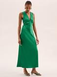 OMNES Nova Tie Back Dress, Emerald Green