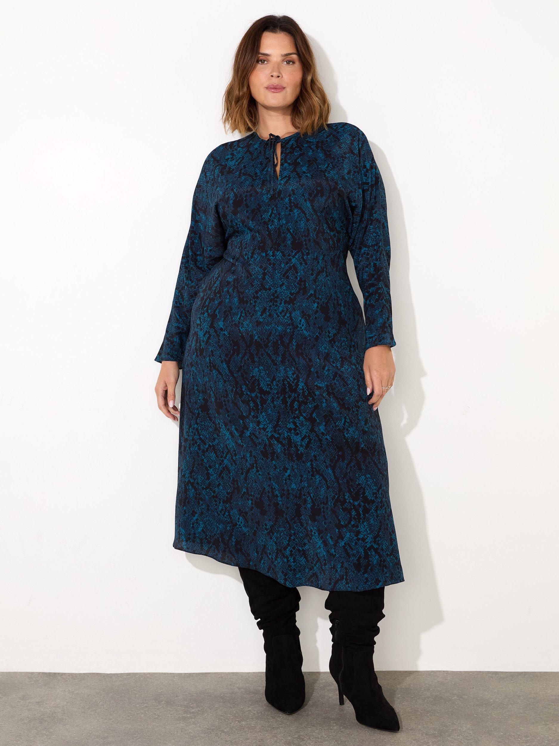 Plus snake print dress sale
