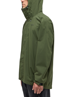 Haglöfs Men's Breeze Proof Waterproof Jacket, Seaweed Green - view 2, Seaweed Green