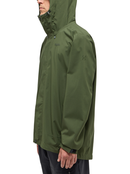 Haglöfs Men's Breeze Proof Waterproof Jacket, Seaweed Green - view 2, Seaweed Green