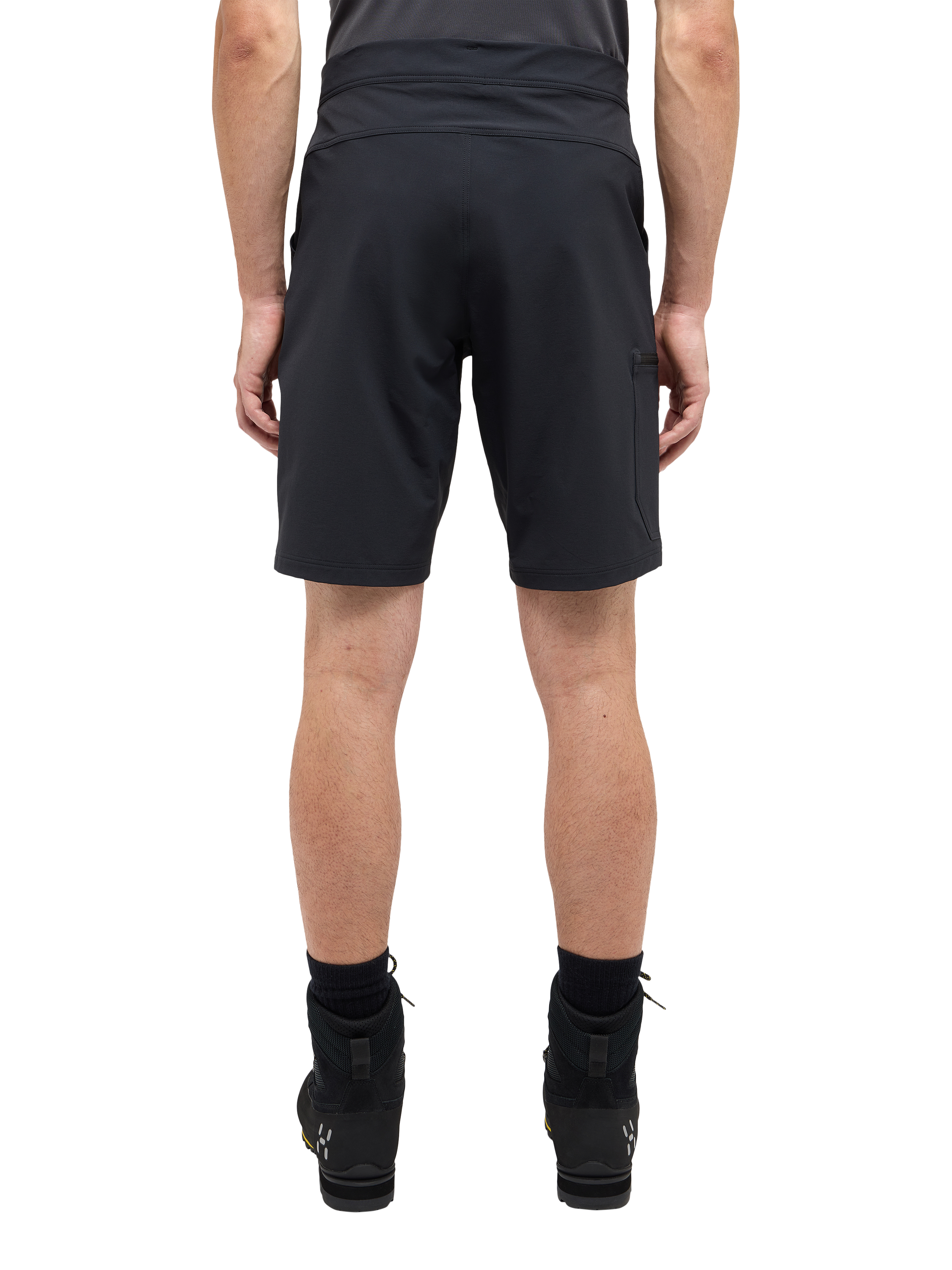 Product image 3 of 8, which shows Haglöfs Lizard Softshell Hiking Shorts, Black, 38